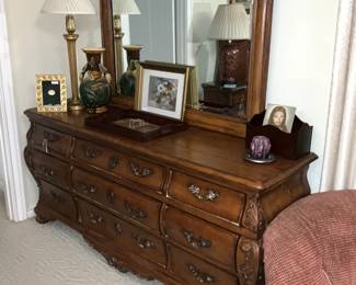 Another dresser with attached mirror