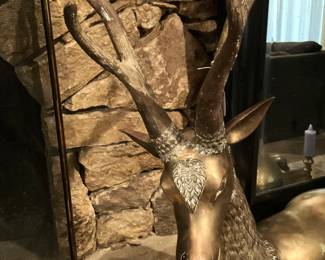 Large brass impala/ gazelle/ antelope/deer ???