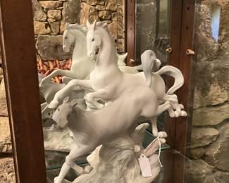 Porcelain horses