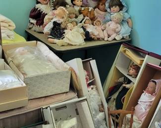 There is one bedroom entirely filled with dolls!  