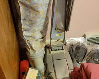 Kirby vacuum with attachments and shampoo kit