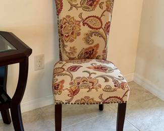 (2) matching chairs $60