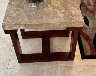marble like end table $80
