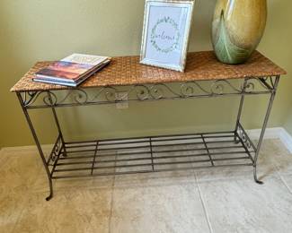 Wicker Sofa Table $65