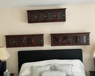 Wood Wall Shelves $40 each Bedroom Set $400 Mattress $300