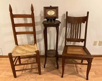 Woven Chairs And Table