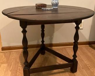 Drop Leaf Table With Decor