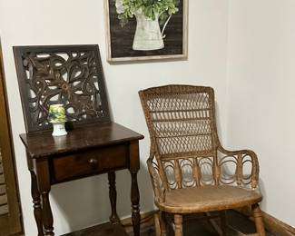 Rocking Chair With Decor