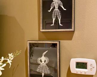 Vintage Czech handmade Bobbin Lace Wall Art