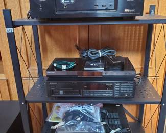 Denon Receiver / Yamaha Receiver / Samsung Blu-Ray / Pioner 6 disk CD player / 4th Gen Apple TV