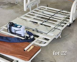 Hospital bed, like new with mattresses