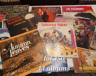 Vintage record albums
