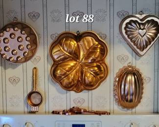 Copper molds and cookie cutters