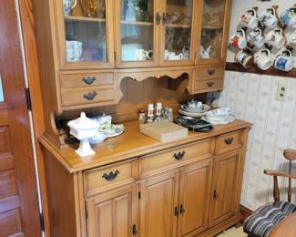 Vintage two piece cupboard