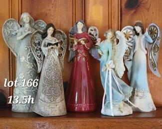 Several collections of angel figurines