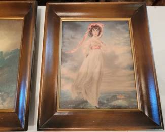 "Pinkie" and " Blue Boy" vintage prints