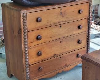 Four drawer antique chest