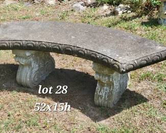 Concrete bench