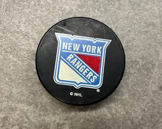 NY Rangers Hockey Puck