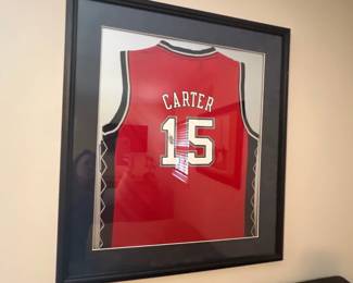 Signed VINCE CARTER NJ Nets Jersey