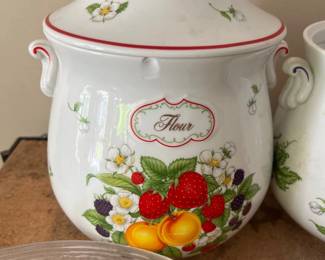 Lenox Orchard Giftware "Flour" Canister & Lid