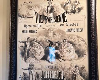 Poster for Opera "La Vie Parisienne" by Jasques Offenbach (1819-1880)