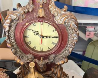 English Coalbrookdale Porcelain Cased Vulliamy Mantel Clock