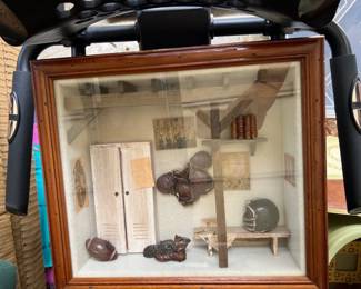 Vintage Football Shadow Box
