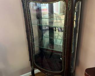 French Louis Style Glass Showcase Retro Baroque Style