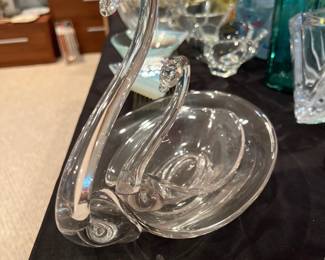 glass swan