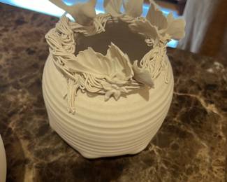 Andrea Joseph Signed Art Pottery Vase Hummingbird
