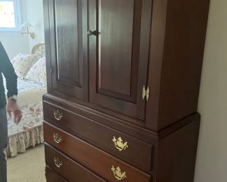 cherry wood armoire