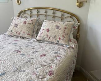 queen brass headboard