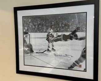 THE Bobby Orr photo signed with certificate