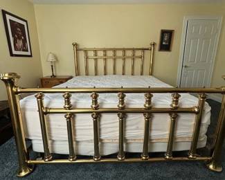 King size brass bed