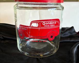 Two Great Antique Gordon’s Fresh Foods Country Store Advertising Jars