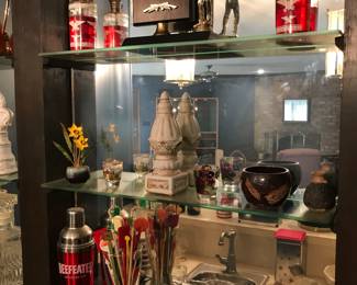 Pair Miniature Oil Lamps