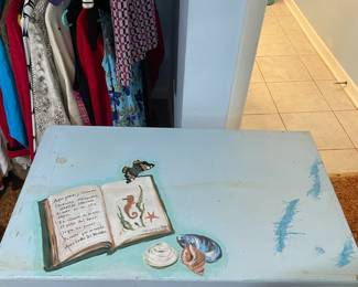 Painted blanket chest