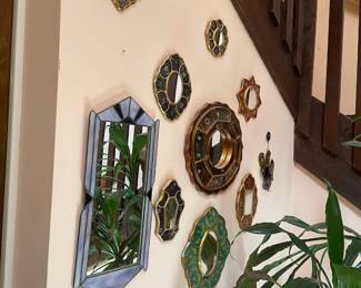 Peruvian reverse-painted mirrors