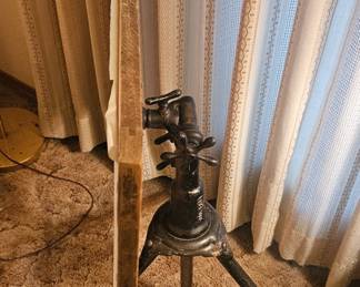 A. Hoffman Peerless Cast Iron Drafting Table w/ Tripod Base Rochester, N.Y.