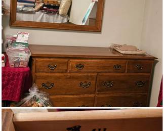 Ethan Allen Dresser & Mirror