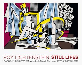 Roy Lichtenstein – Still Life with Palette (1972)

This poster featuring Still Life with Palette (1972) was produced in 2010, in conjunction with Roy Lichtenstein: Still Lifes at Gagosian