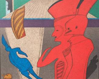 Mihail Chemiakin - Suite of 5 Lithographs "Carnaval St. Petersbourg" (1988)