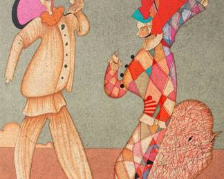 Mihail Chemiakin - Suite of 5 Lithographs "Carnaval St. Petersbourg" (1988)