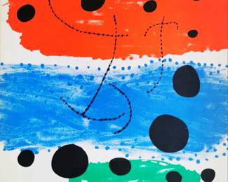 Joan Miro Hand-Pulled Lithograph "Position privilégiée" (1959)