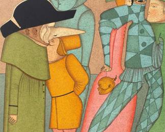 Mihail Chemiakin - Suite of 5 Lithographs "Carnaval St. Petersbourg" (1988)