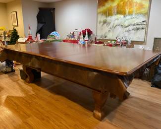 WOODEN 3 PIECE POOL TABLE TOPPER. TURNS YOUR POOL TABLE INTO A REGULAR TABLE