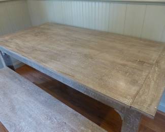 Pottery Barn "Thalia" dining table with bench (no chairs)
