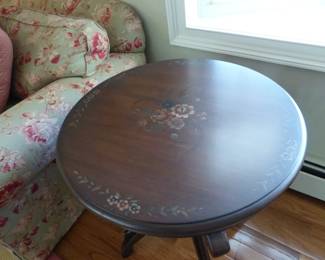 Painted trim side table