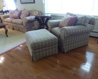 Club chair & ottoman